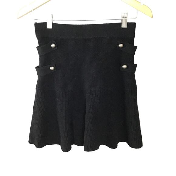 Chelsea and‎ walker black knit mini skirt - Picture 4 of 5